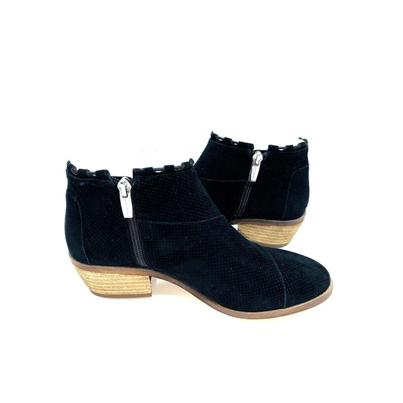 Vince Camuto Pandormia Exposed Ankle Boots- Black Suede, US 9.5M - Picture 6 of 9
